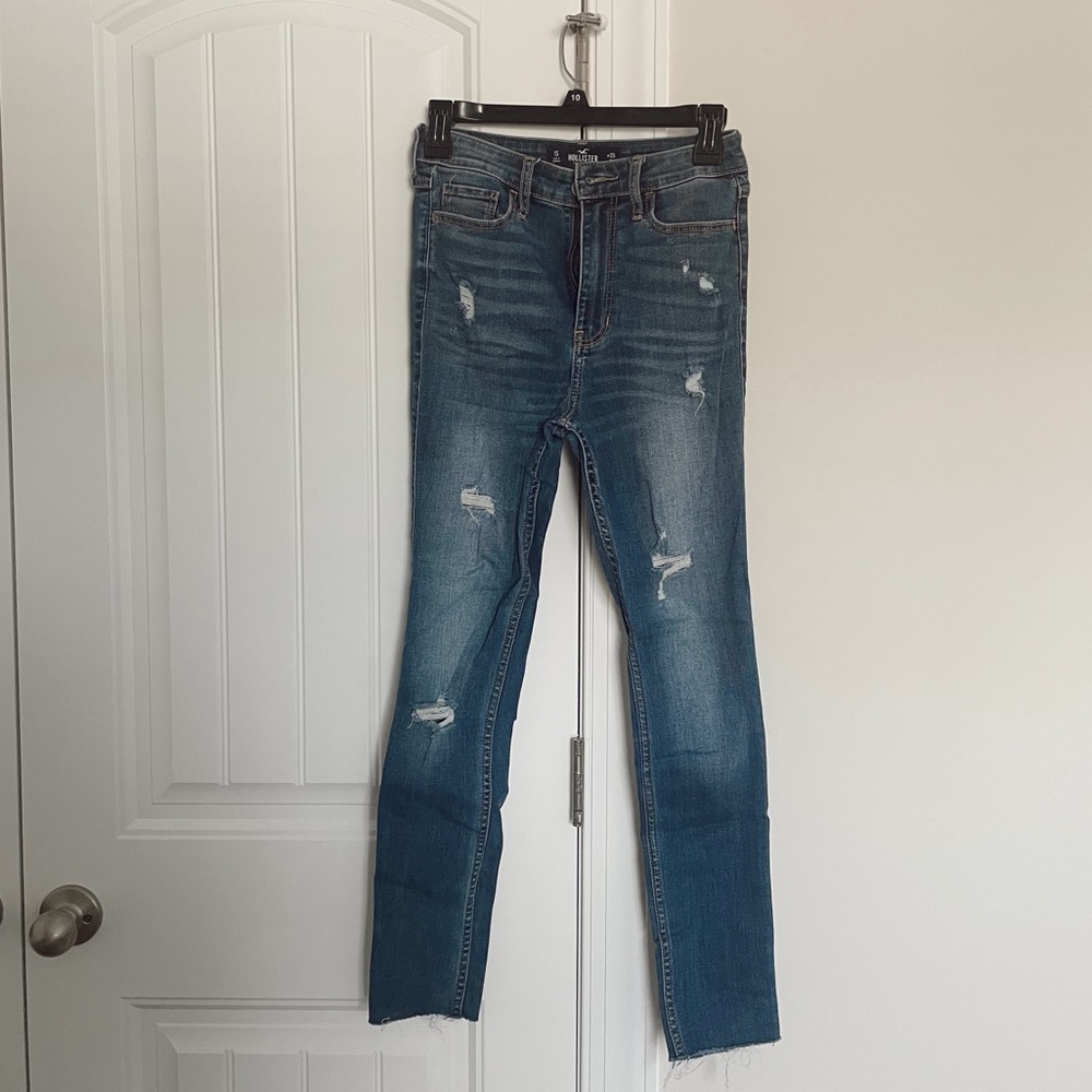 Hollister Medium wash Ultra High Rise Super Skinny Classic Stretch Jeans